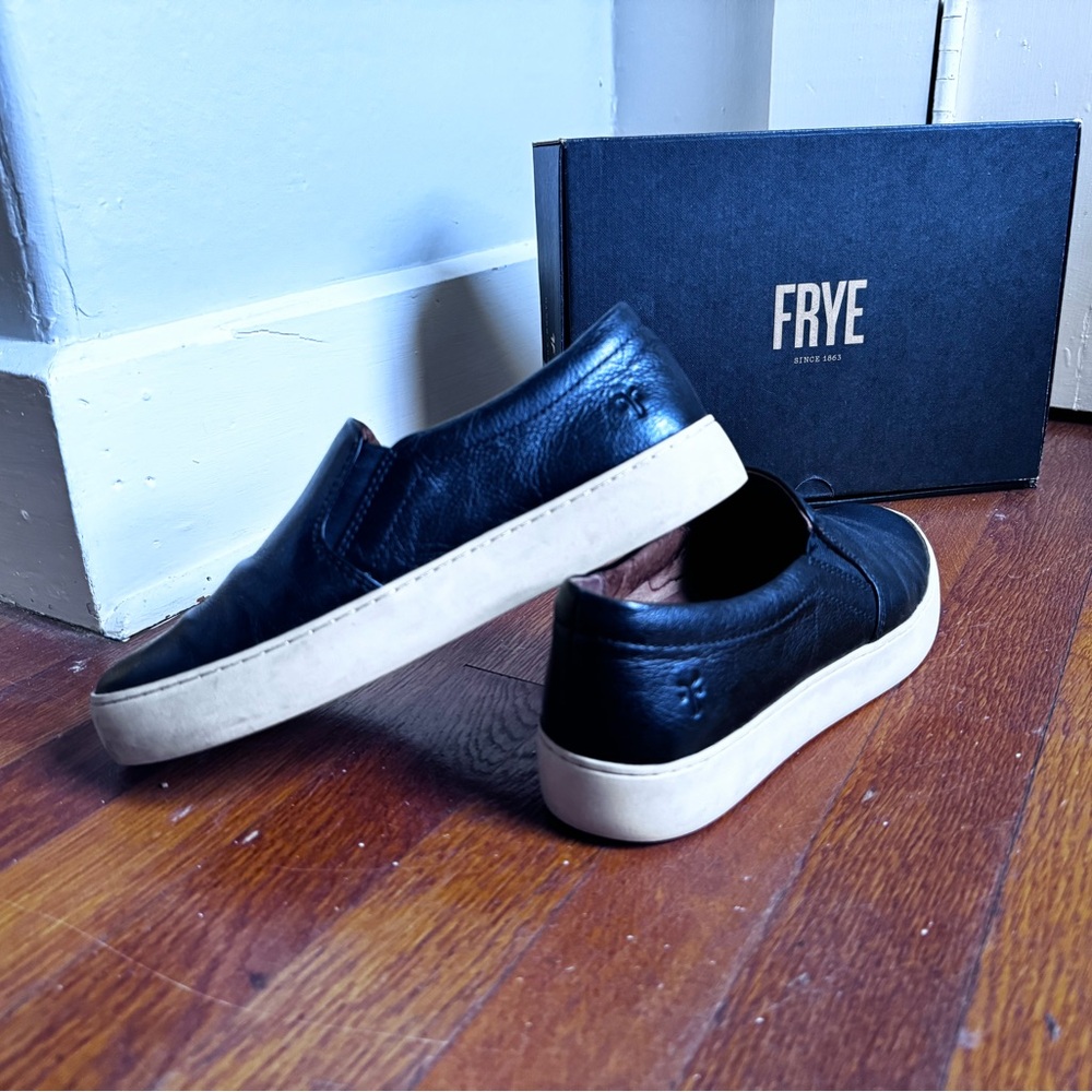 Frye black Lena Slip on